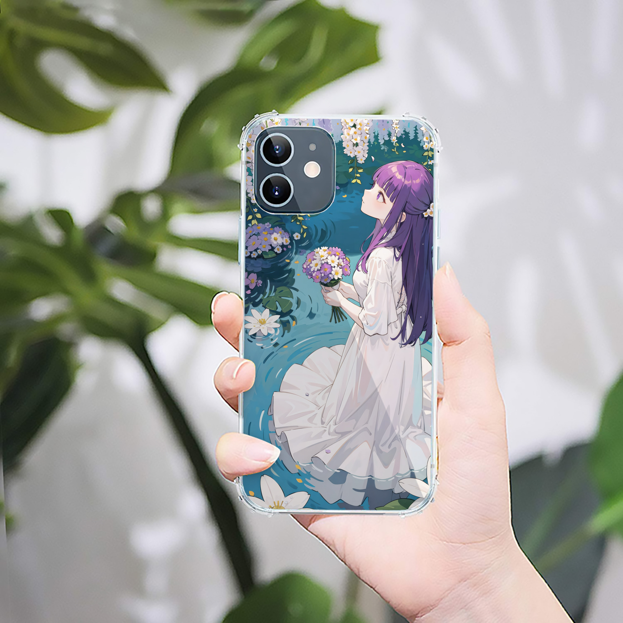 （画像用） 葬送のフリーレン Frieren 【iPhone 12シリーズ対応】透明スマホケース（クリアソフトケース）